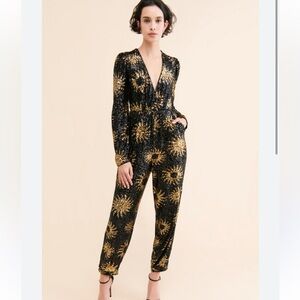 FARM RIO - Sunny Mood Sequin Jumpsuit SMALL